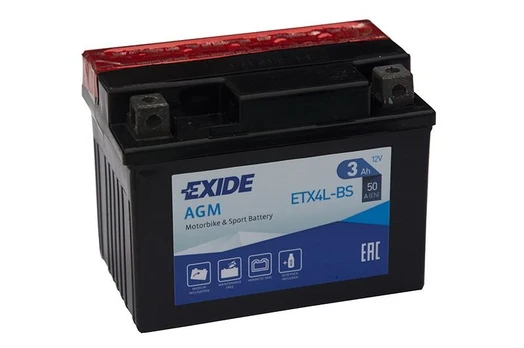 EXIDE ETX4L-BS akumuliatorius