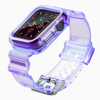 Išmaniojo laikrodžio Apple silikoninis dirželis, Violetinės spalvos, 42/44/45mm