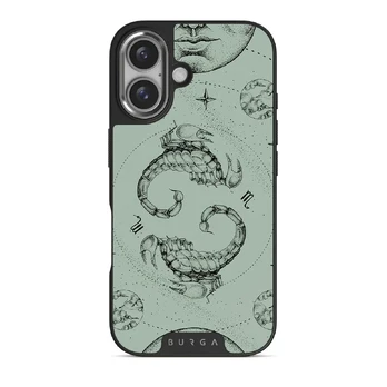 Scorpio - iPhone 16 Plus Case, Elite Dark (MagSafe) / Silver / Turquoise