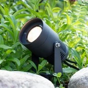 Sodo 24 LED prožektorius, juodas, 3 vatų