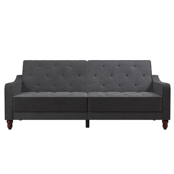 Sofa Novogratz Vintage Tufted, pilka