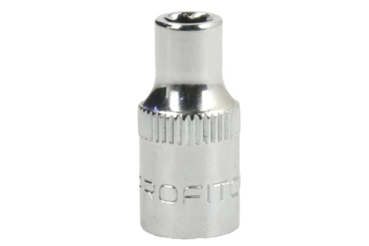 Galvučių komplektas 6 vnt., lizdas / pavara: 1/4",, profilis: E-TORX, matmuo TORX / E-TORX: E10, E4, E5, E6, E7, E8, pakuotė: juosta