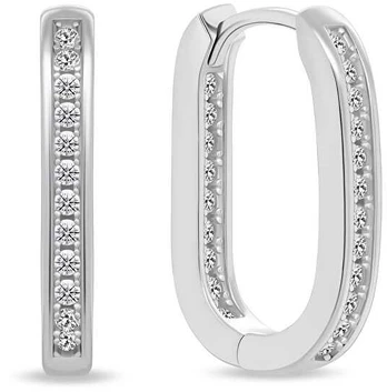 Brilio Silver Unmissable sidabrinis earrings with zircons EA885W