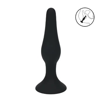 LEVELZ Slim Silicone Plug S Black - Compact Flexible Model