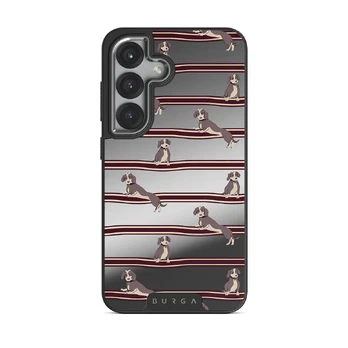 On Hold - Samsung Galaxy S25 Case, Elite Mirror Dark (Magnetic) / Silver