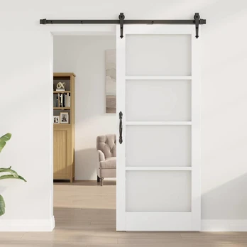 Vidaus Durys su Stiklu "ORKDAL" Balta 83x202x4 cm