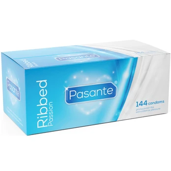 PASANTE - RIBBED PASSION PREZERVATYVAI 144 VNT.