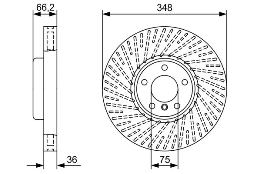 BOSCH 0 986 479 W19 Brake Disc