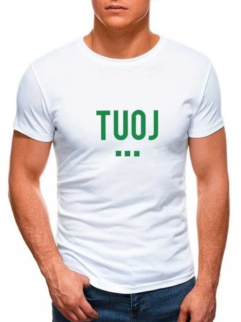Vyriški balti marškinėliai TUOJ (žalias)