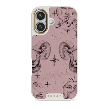 Aries - iPhone 16 Plus Case, Elite Light (MagSafe) / Gold / Pink