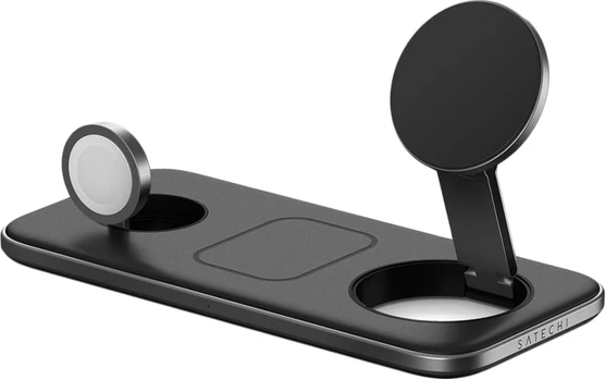 SATECHI Qi2 Trio Wireless Charging Pad - with Type A,C,G plugs | ST-QTPM-EA