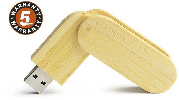 USB atmintinė, 8GB, medinis korpusas