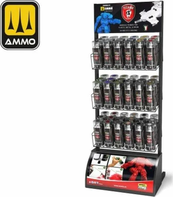 Vallejo Ammo: Titans - 400 ml Purškiklis Cans Rack Small (54)