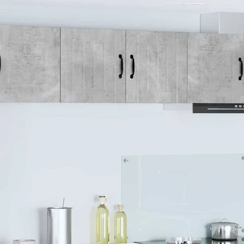 Virtuvės sieninė spintelė 2 pcs Betono pilka 40 x 31 x 40 cm