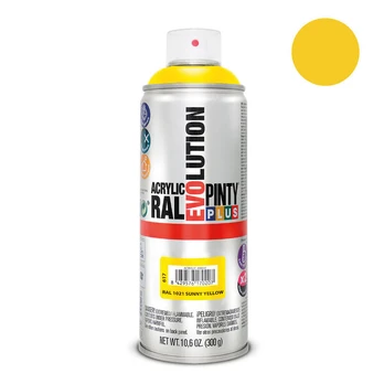 Akriliniai purškiami dažai RAL 1021 PintyPlus Evolution 400mll
