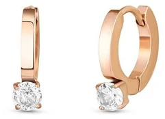 Vuch Manilla Rose Gold Hoop Earrings