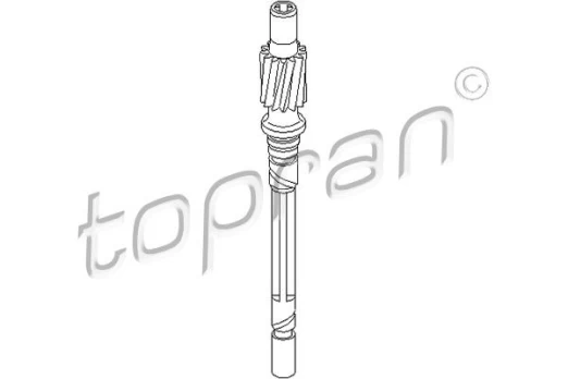 Tachometro velenas TOPRAN 107 397