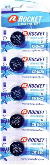 Rocket Lithium CR1620 elementas, 5 vnt.