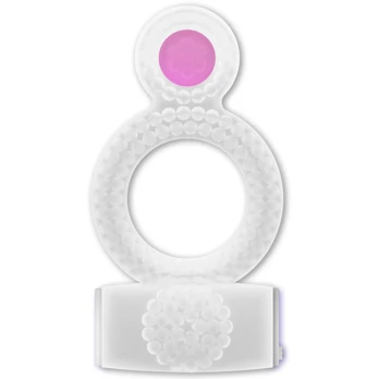 CASUAL LOVE Vibrating Double Ring Transparent - Flexible Stimulation System