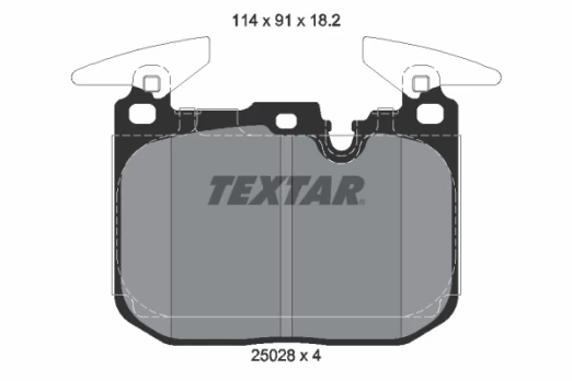 TEXTAR 2502801 Brake pad set