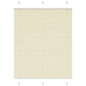 CREAM Plisuotas Blind Kreminis 110x100 cm Audinio plotis 109,4 cm