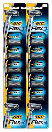 Skustuvas Bic Flex 3, 10 vnt kaina
