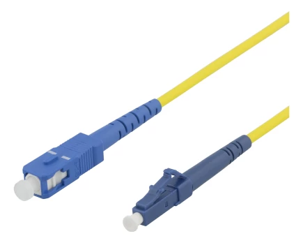 Optinis kabelis DELTACO LC - SC, 9/125, OS1/2, singlemode, LSZH, 1m / LCSC-81