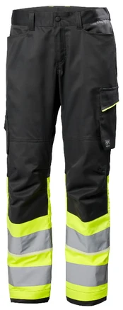 Work pants Uc-me Work, hi-viz, CL1, yellow/black C52, Helly Hansen Workwear