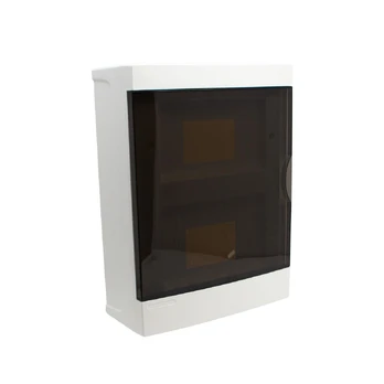 Distribution box wall mounted 16 modules, transparent door, IP40