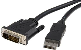 Adapteris StarTech DisplayPort To DVI Displayport, DVI, 3 m, juoda kaina