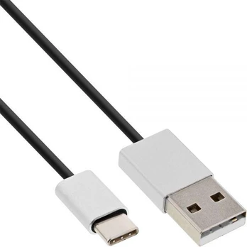 Kabelis USB InLine USB-A - USB-C 2 m Juodas (35832)