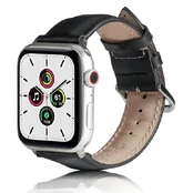 Beline dirželis Apple Watch Leather 38|40|41mm juoda |juodas kaina