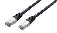 C-TECH kabelis patchcord Cat5e, FTP, černý, 2m