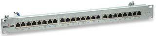 INTELLINET Patchpanel 1HE 24-Port Cat6 FTP grau