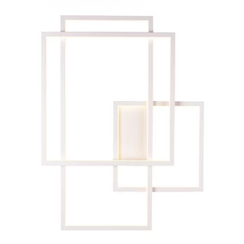 Sieninis šviestuvas LED GEOMETRIC baltas : Spalva - Balta
