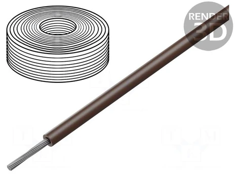 Wire | SiF | stranded | Cu | 2.5mm2 | silicone | brown | -60÷180°C | 500V