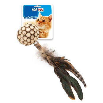 Happet žaislas katei, kamuoliukas su plunksn., 6.5 cm
