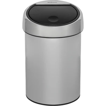 Šiukšliadėžė Brabantia Touch Bin, 3 l, Brilliant Steel