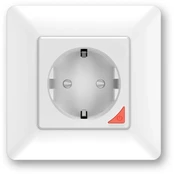 EXTRALINK SMART LIFE WALL SOCKET OUTLET 230V + SINGLE FRAME, WIFI , Baltas