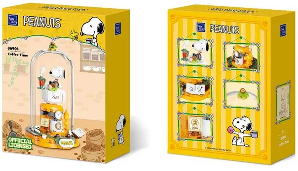 Dėlionė Pantasy Snoopy Coffee Time Construction Set