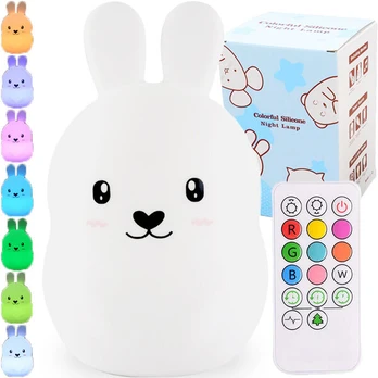 Naktinė lempa Rabbit RGB, balta