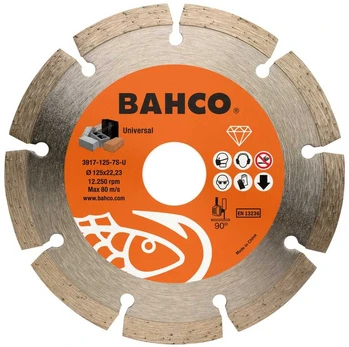 Deimantinis diskas betonui, segmentinis, Bahco 230x2,6x22,23mm