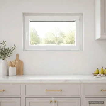 Požeminio lango RISOR 90 x 55 cm PVC ir stiklas