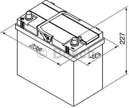 Akumuliatorius Bosch 45Ah 330A (S4022)