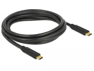 Laidas Delock, USB-C, 2 m, juoda
