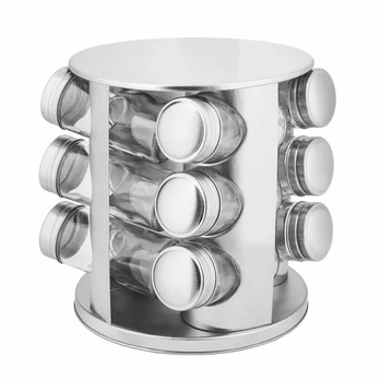 Gewürzset, 12 Gläser mit Drehteller, Zilner, ZL-5217