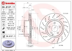 Stabdžių diskas BREMBO 09.8127.11 kaina