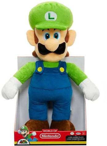Jakks Pacific Nintendo Super Mario Luigi Jumbo plush toy 50cm