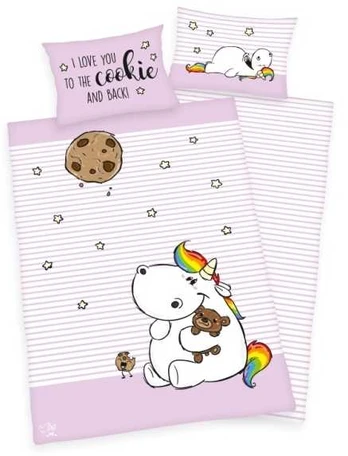 MCU Chubby Unicorn Junior Sengetøj 100x135 cm - 100 procent bomuld