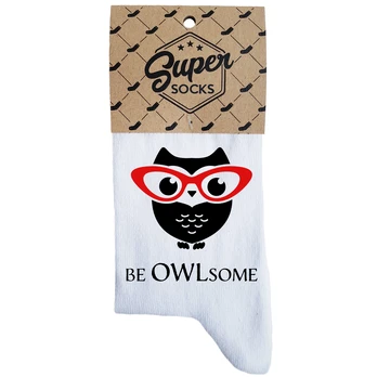 Moteriškos kojinės „Be owlsome“